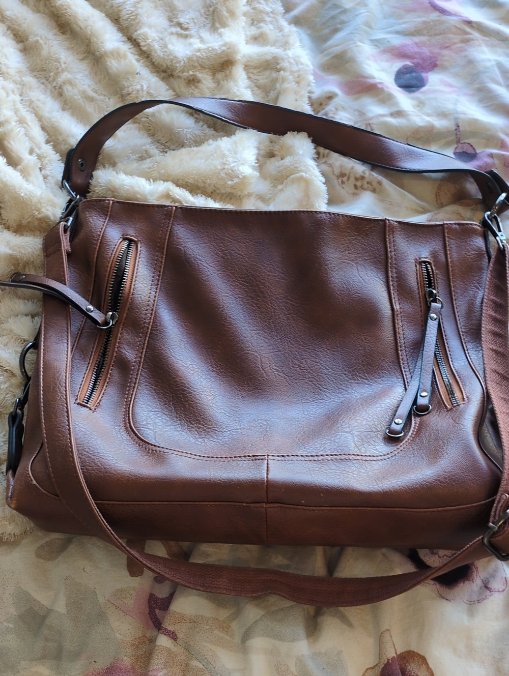 Women's Brown Leather Shoulder Bag